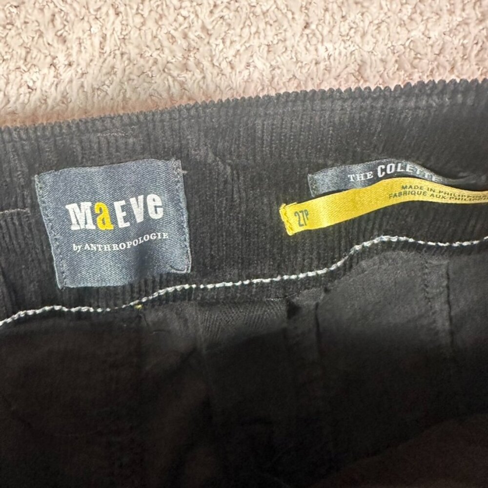 Maeve Black Wide-Leg Pants 27P - Picture 5 of 11
